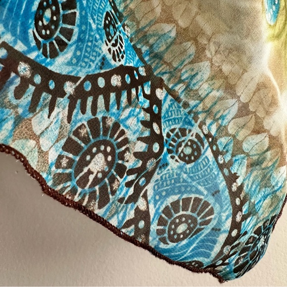 Vintage Boho Y2K Zio‎ Handkerchief Halter Top - Picture 6 of 9